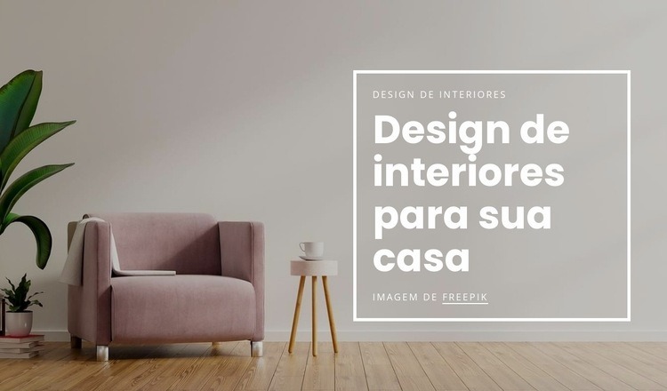 Design de interiores para sua casa Landing Page