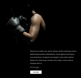 Kvinnlig Kickboxning - Nedladdning Av HTML-Mall