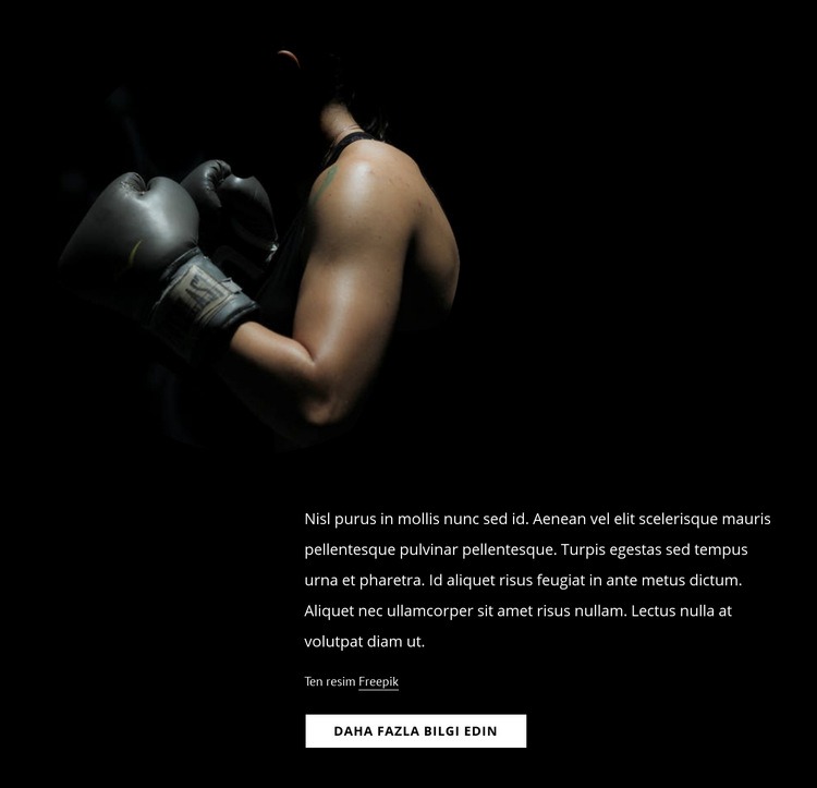 kadın kickboks Açılış sayfası