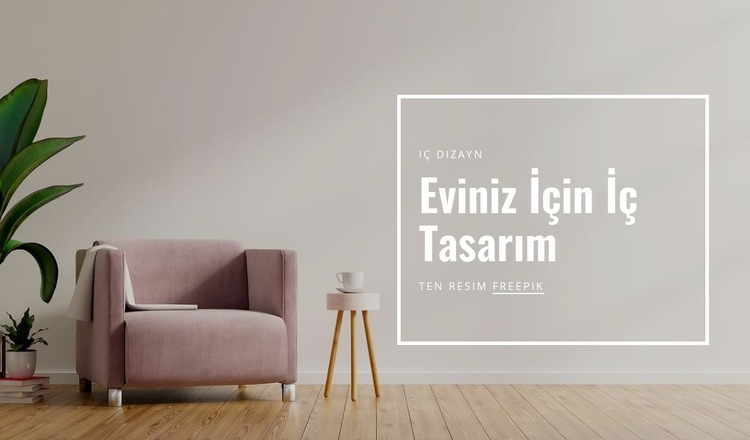 Eviniz için iç tasarım Web sitesi tasarımı