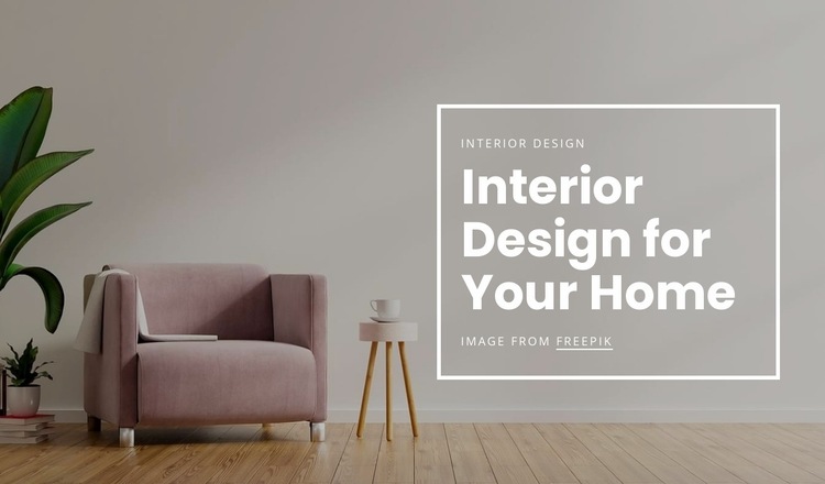 Interior design for your home Website Builder Templates