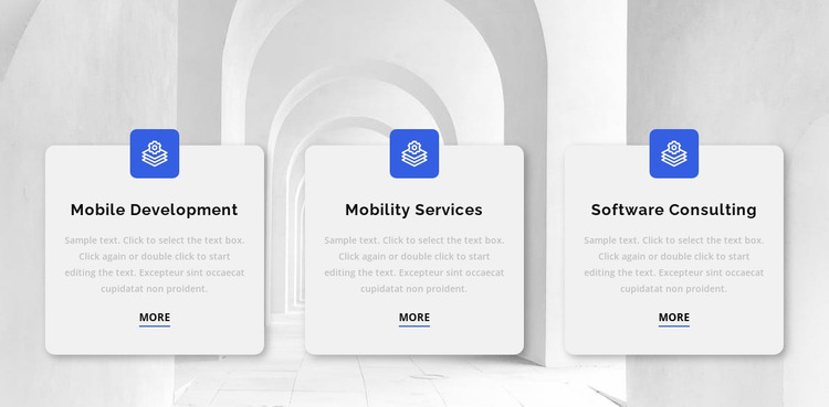 Three reasons to work with us Website Mockup