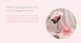 Interior In Pink Tones Design Template