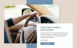 Top-Luxusautos - Design Für Eine Seite