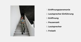 Trainingsprogramm - Modernes Website-Design