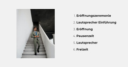 Trainingsprogramm - Persönliche Website-Vorlagen