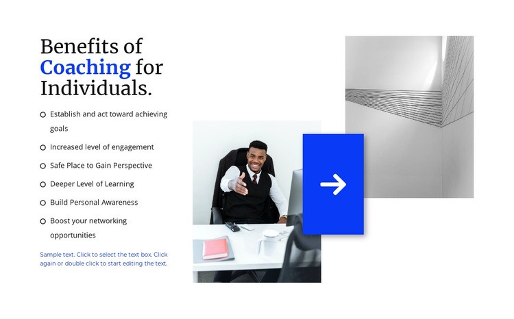 Conducting corporate trainings Squarespace Template Alternative