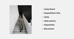 Eğitim Programı Için HTML Sitesi