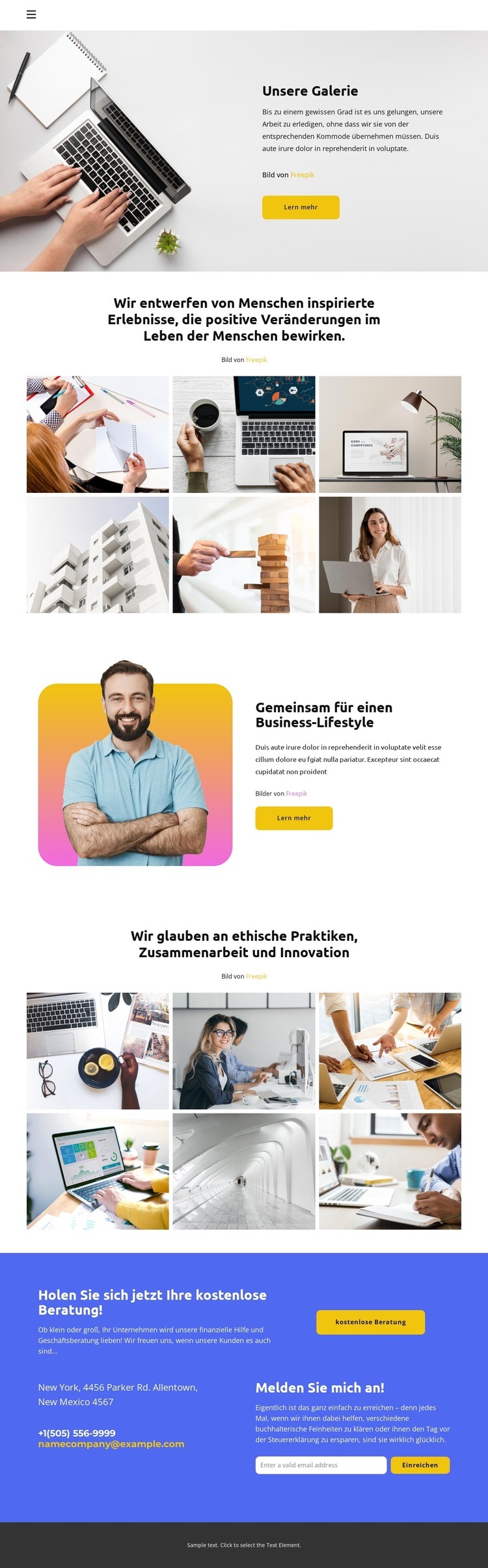 Schauen Sie, wie es geht HTML Website Builder