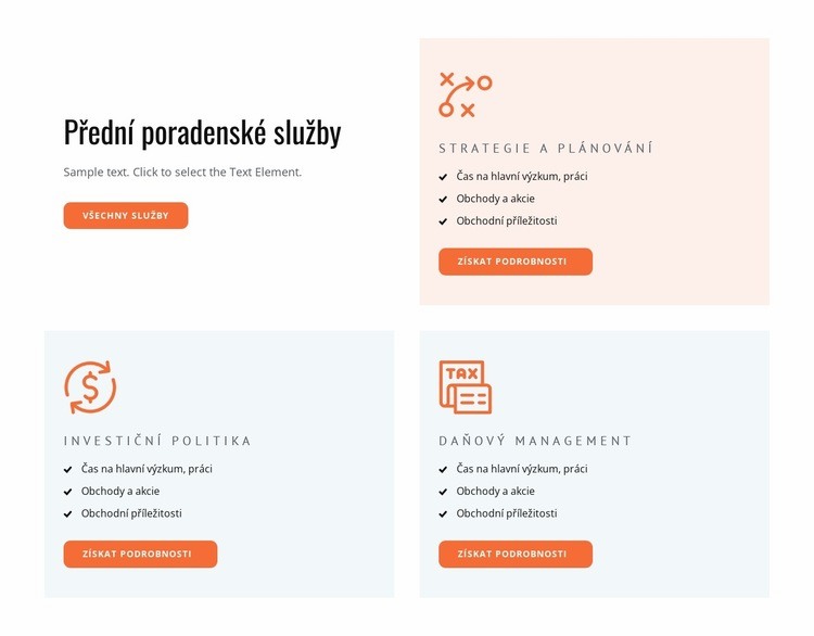 Konzultační a koučovací služby Šablona HTML