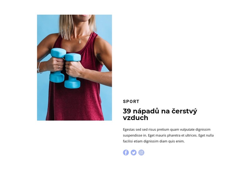 Lehká kondice Šablona HTML