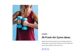 Light Fitness CSS Layout Template