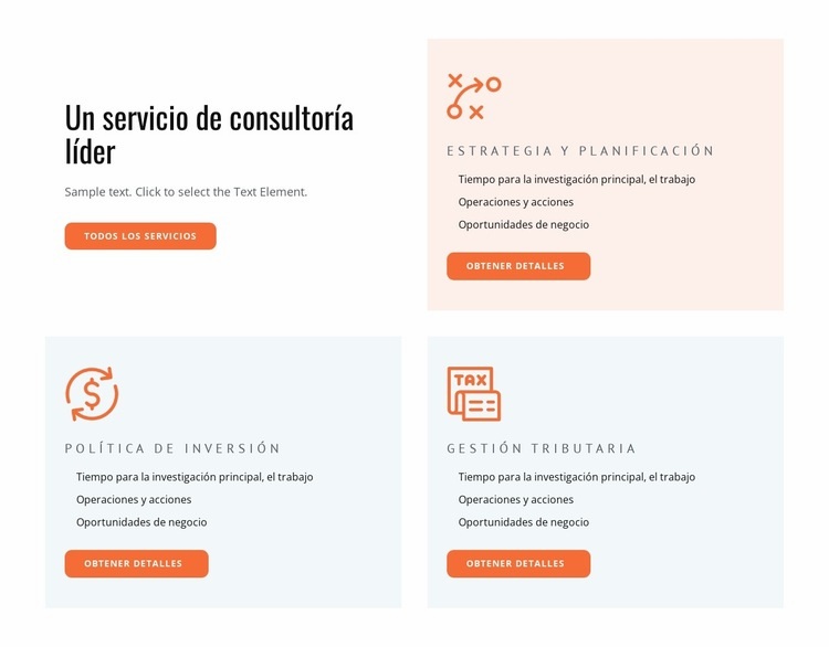 Servicios de consultoría y coaching Creador de sitios web HTML