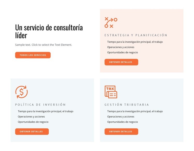 Servicios de consultoría y coaching Diseño de páginas web