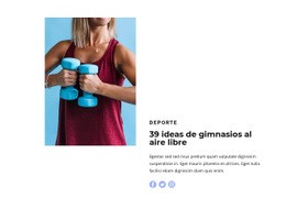 Fitness Ligero - Maqueta De Sitio Web Gratuita