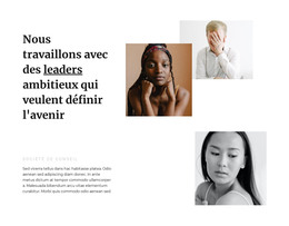 De Beaux Dirigeants - Maquette De Site Web De Fonctionnalités