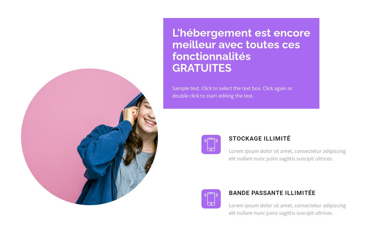 La technologie en entreprise Modèle de site Web