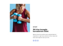 Könnyű Fitnesz – Webhelykészítő Sablon
