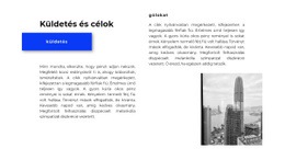 Küldetések És Célok - Céloldal Sablon