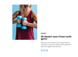 Lichte Fitness - Sjabloon Voor Websitebouwer