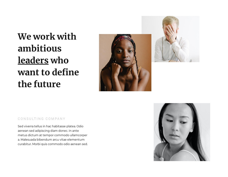 Beautiful leaders One Page Template