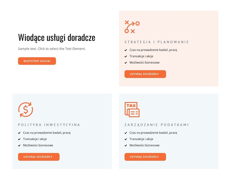 Usługi doradcze i coachingowe Motyw WordPress