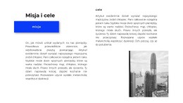 Misje I Cele - Responsywne Szablony Stron Internetowych