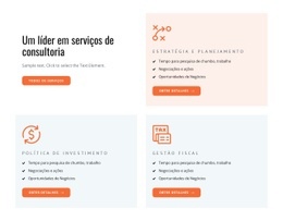 Serviços De Consultoria E Coaching - Design HTML Page Online