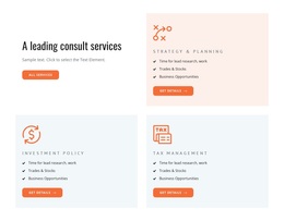 Consulting And Coaching Services - Design HTML Page Online