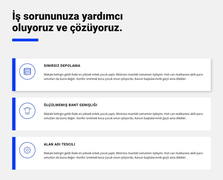Üç geliştirme asistanı WordPress Teması