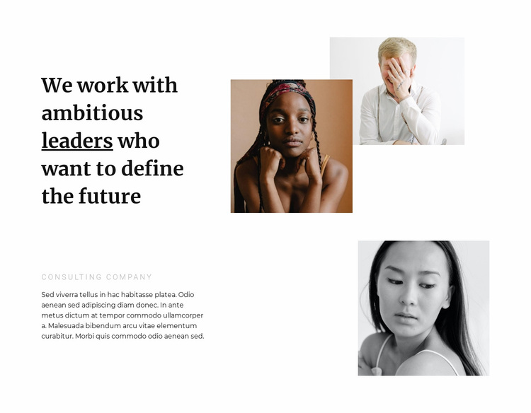 Beautiful leaders Website Design