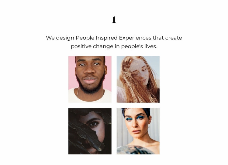 Four representatives Homepage Design