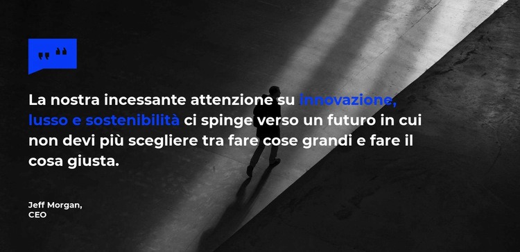 Citazione sull'immagine di sfondo Modelli di Website Builder