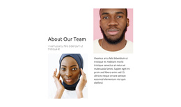 Two Team Representatives - Best One Page Template