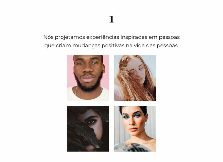 Quatro representantes Landing Page