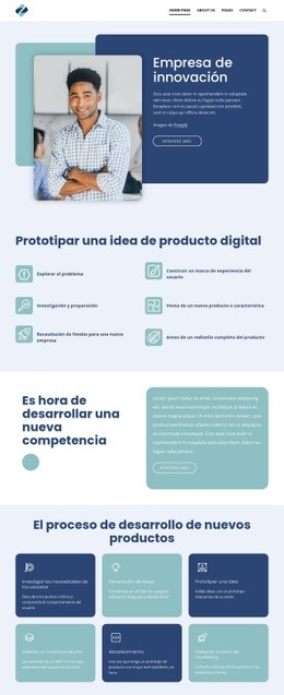 Empresa De Innovación -Maqueta De Sitio Web Lista Para Usar