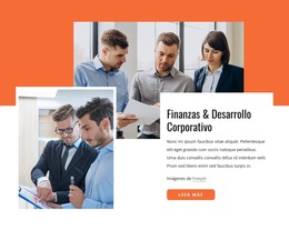 Finanzas Y Desarrollo Corporativo: Plantilla De Sitio Web HTML