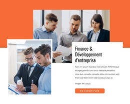 Finance Et Développement De L'Entreprise – Modèle De Site Web HTML