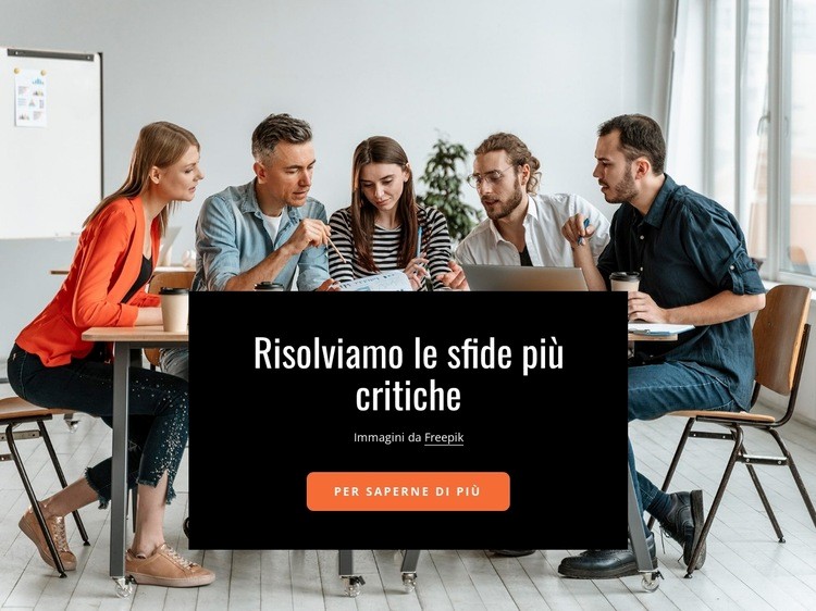 Un luogo di lavoro inclusivo e accogliente Mockup del sito web