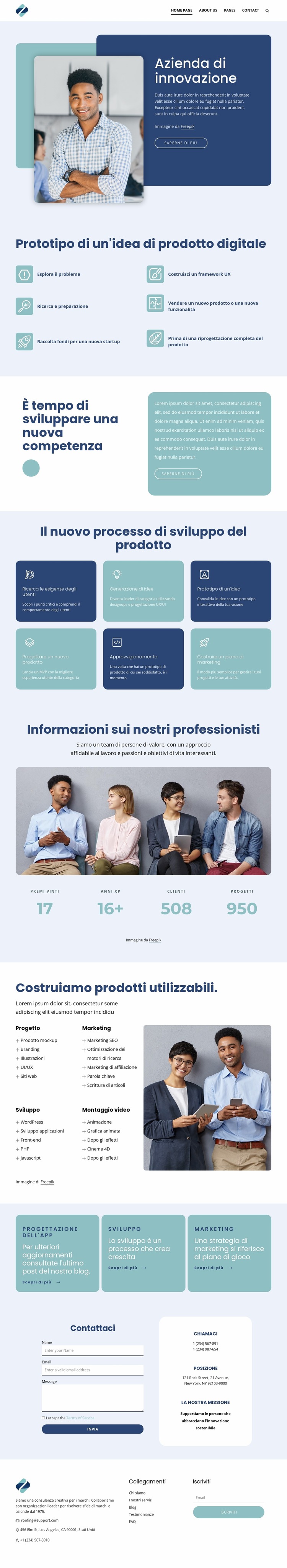 Azienda di innovazione Modello Joomla