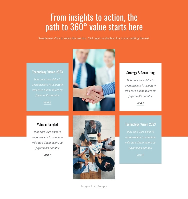 Building growth futures One Page Template