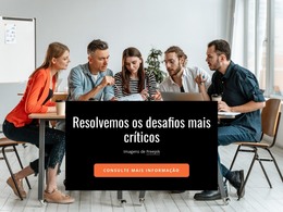 Um Local De Trabalho Inclusivo E Acolhedor - Layout Do Site HTML