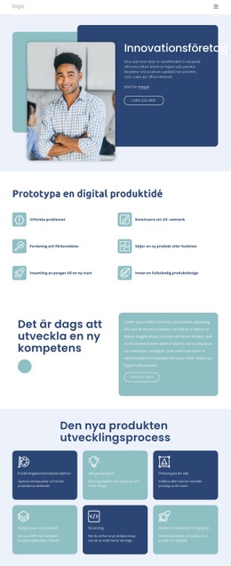 Innovationsföretag - Kreativ Mångsidig Webbplatsdesign