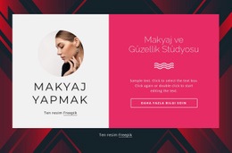 Makyaj Ve Güzellik Stüdyosu - Duyarlı Açılış Sayfası