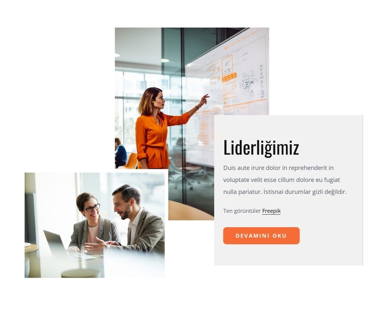 Liderlik, kültür ve yetenekler HTML Şablonu