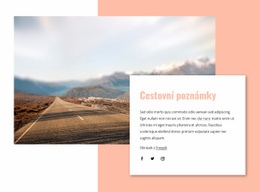 Rozvržení CSS Pro Cestovní Poznámky