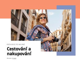 Cestování A Nakupování Základní Šablona CSS