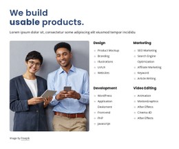 We Build Amazing Design Premium Template