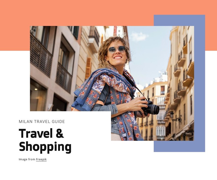 Travel and shopping CSS Template