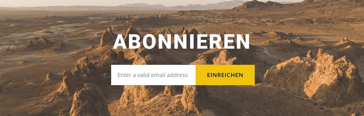 Abonnieren Sie Reiseinformationen Eine Seitenvorlage